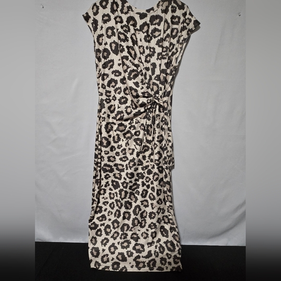 Dresses & Skirts - Leopard Print Knot Detail Dress